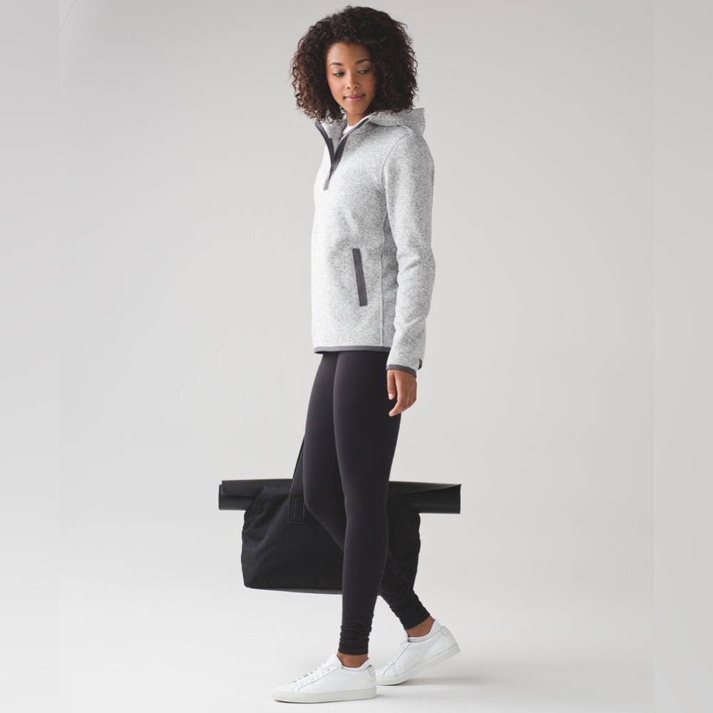 Lululemon marled grey 1/4 zip hoodie - Picture 2 of 4
